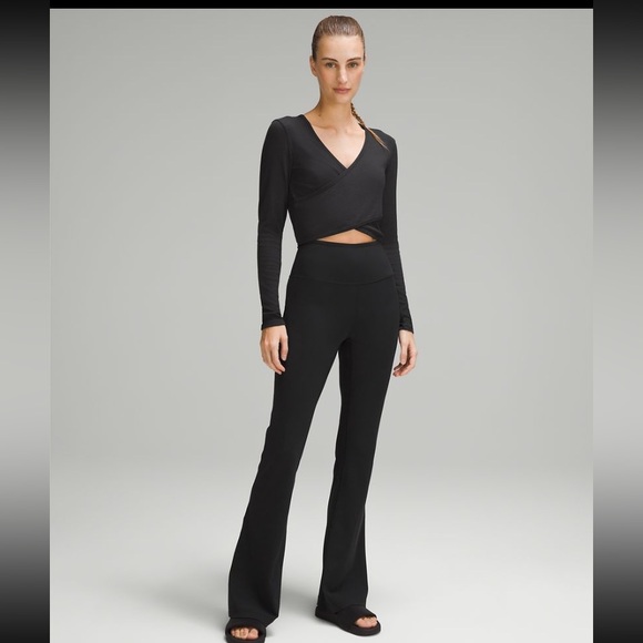 COPY - Brand new wrap front ribbed LS top - Picture 4 of 5